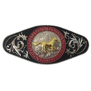 Western Cowboy Belt Buckle - BIG Beautiful Buckle